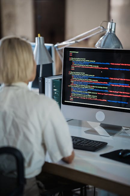 מסך עורך קוד עם קוד Python